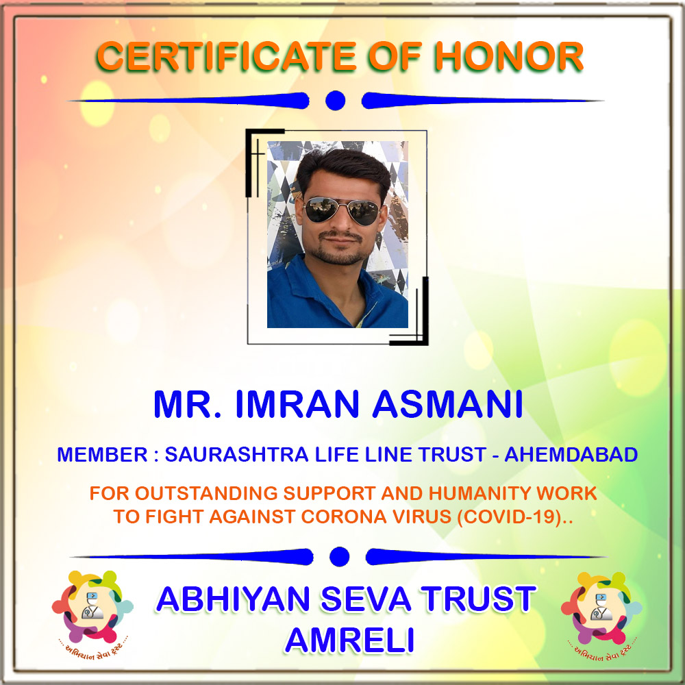Certificate of Honor